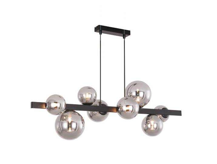 Nettlife Pendelleuchte Reside 90/25/160cm, Grau, Metall, G9, 25x160x90 cm, Lampen & Leuchten, Innenbeleuchtung, Hängeleuchten, Pendelleuchten