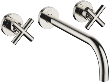 Dornbracht Tara. Fertigmontageset 36717892-08 für Waschtisch-Wand-Armatur, ohne Ablaufgarnitur, 240 mm, platin
