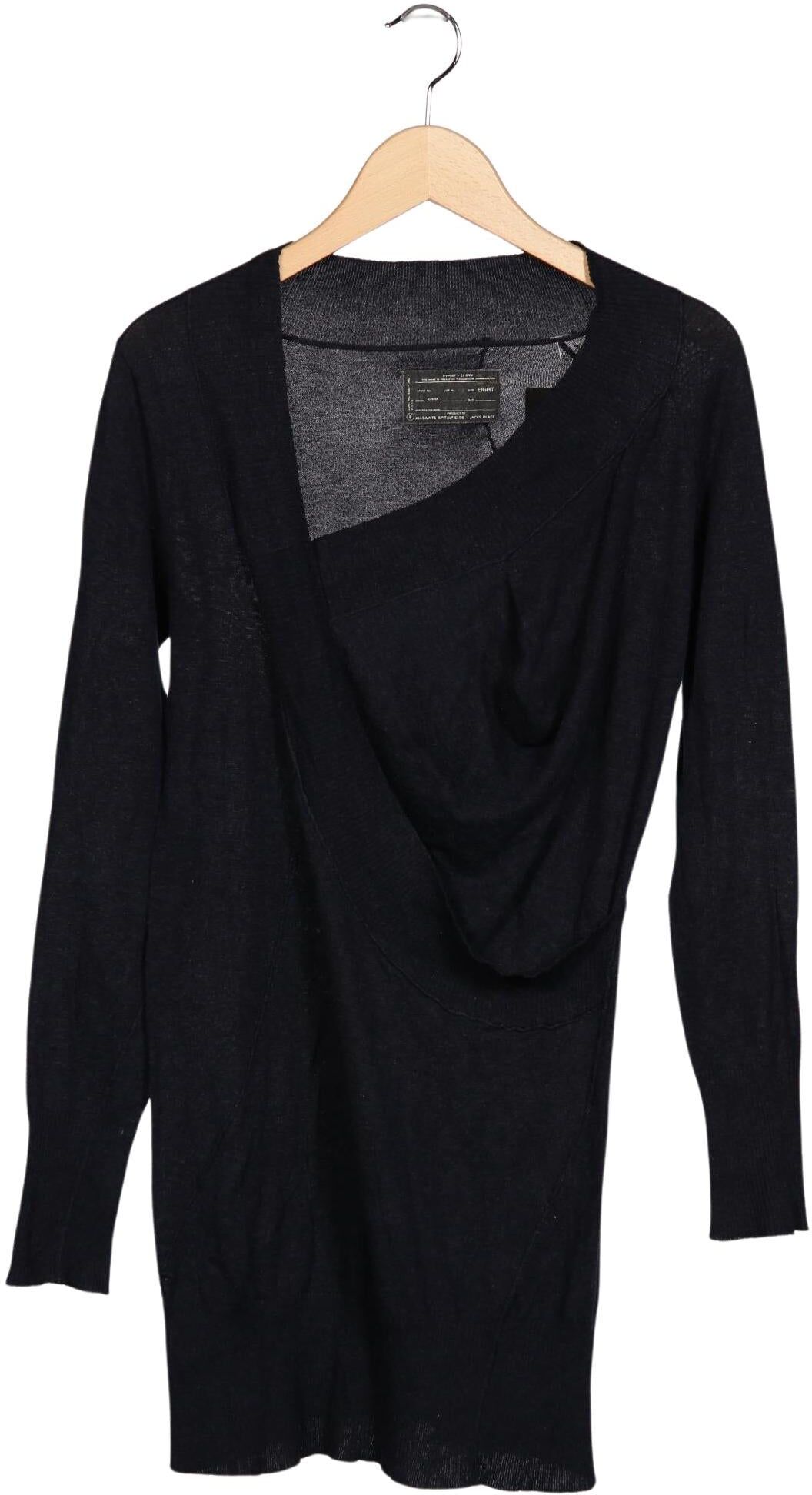All Saints Damen Pullover, Marineblau, Gr. M, Baumwolle - Second Hand