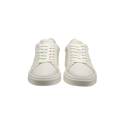 Sneaker REPLAY "Replay EVAN", Herren, Gr. 43, off wht beige, Leder, Schuhe Sneaker