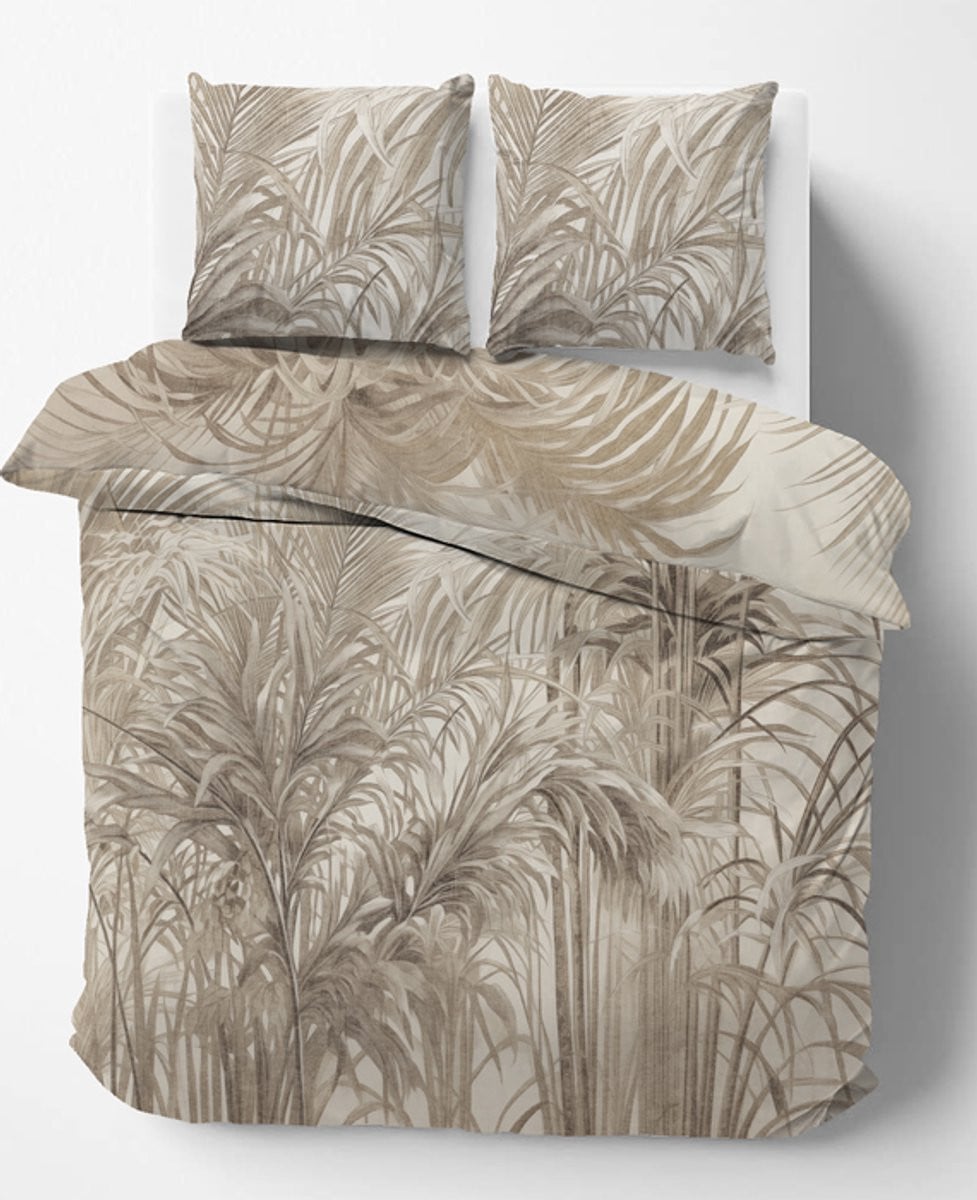 iSleep Dekbedovertrek Anouk Eenpersoons Zand 140x220 cm