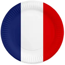 8 Pappteller 23 cm FSC - Frankreich