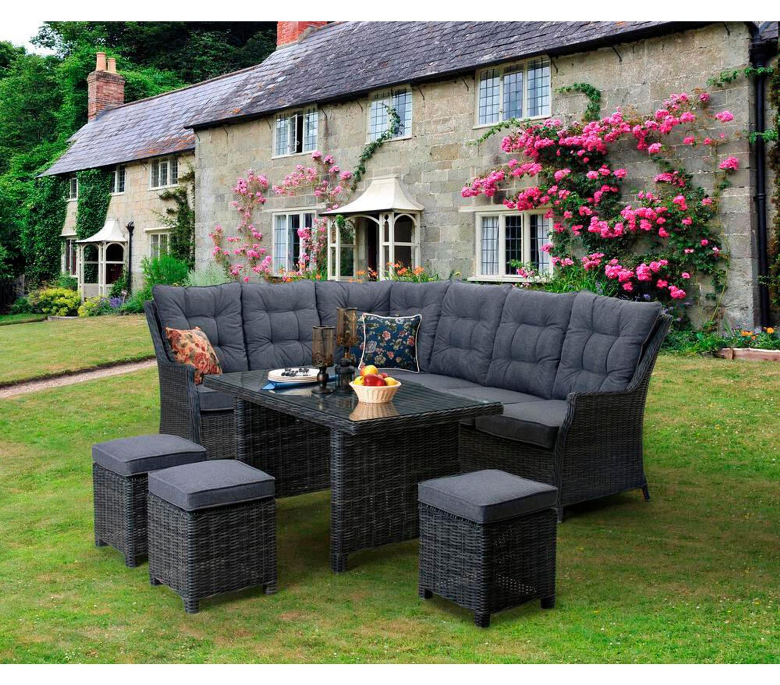Rojaplast Houston Tuinset, antraciet