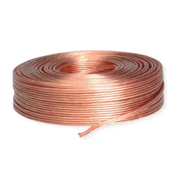 VALUE Lautsprecherkabel, transparent, 100m, 1,5mm2