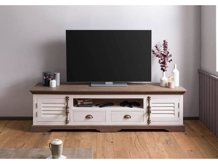 TV-Board Mango 200x45x55 weiß lackiert TOULOUSE #110