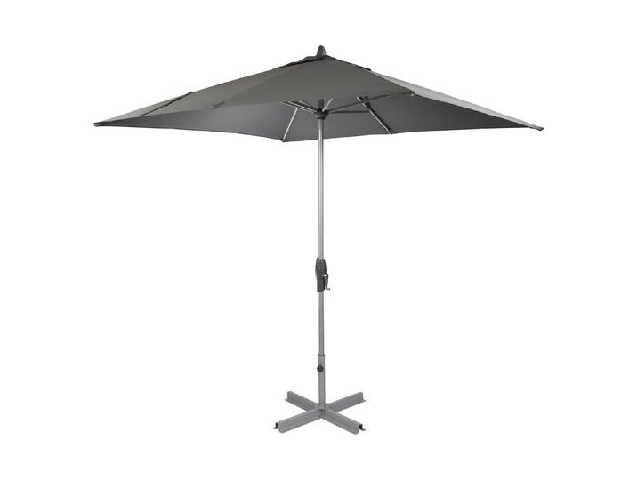 Suncomfort Mittelmastschirm Shell Turn Steingrau 2.5 × 2 m