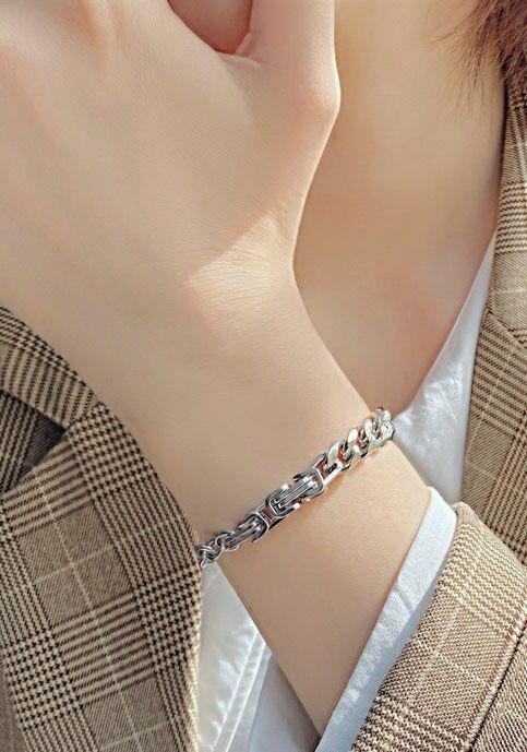 Edelstahlarmband FIRETTI "Schmuck Geschenk Peace, Frieden", silber (edelstahlfarben), Armbänder, Damen, 20cm, Edelstahl, Edelstahlarmband edelstahlfarben 20cm, Edelstahl