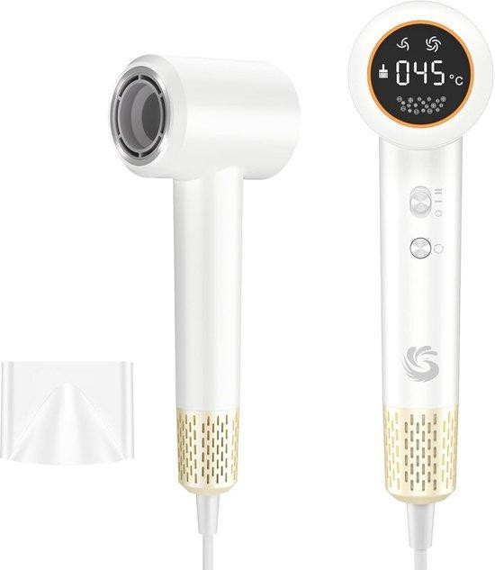 Professionele Föhn met Plasma Technologie, HD-Display en Laag Geluidsniveau voor een Snel Droog Resultaat
