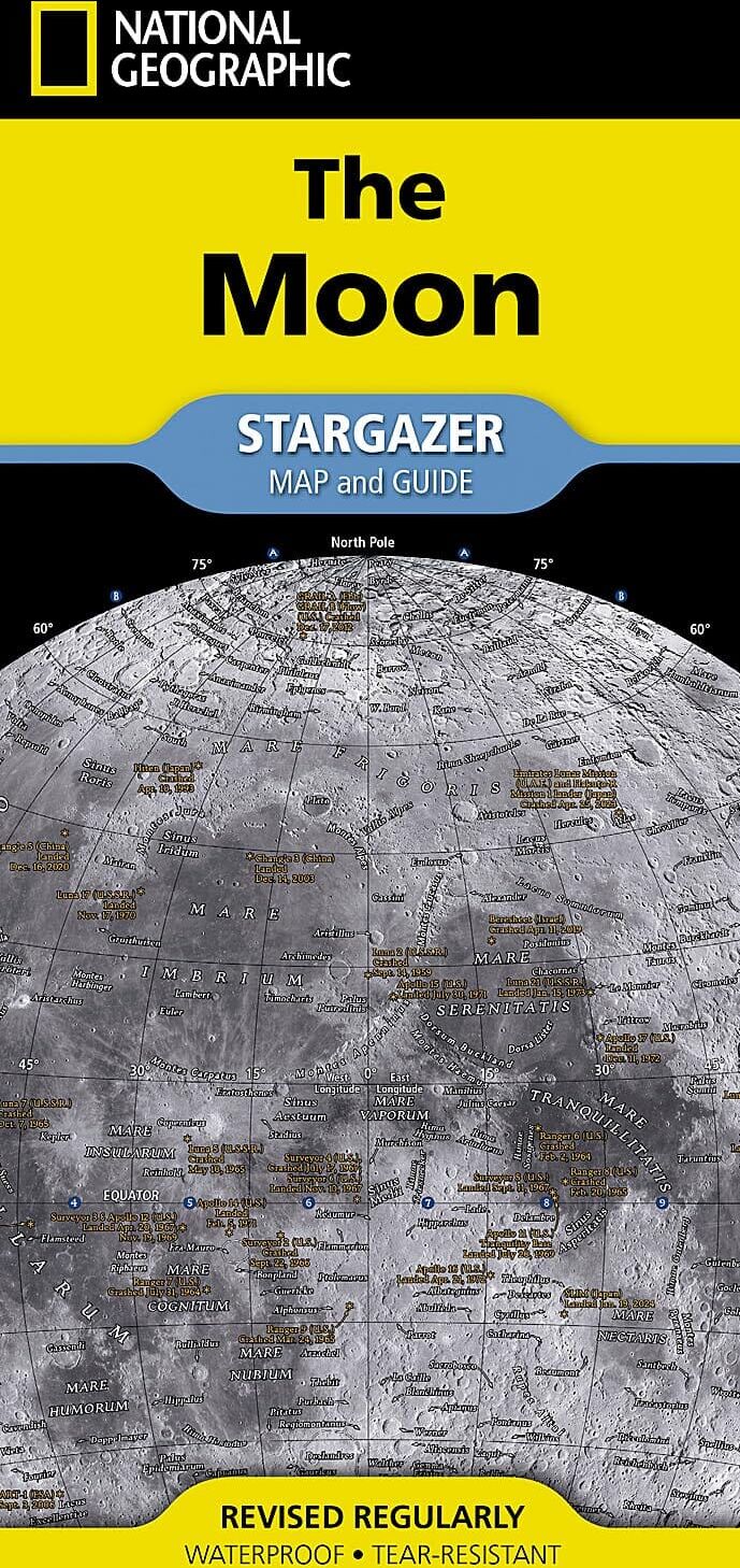 Carte pliée - La lune   National Geographic