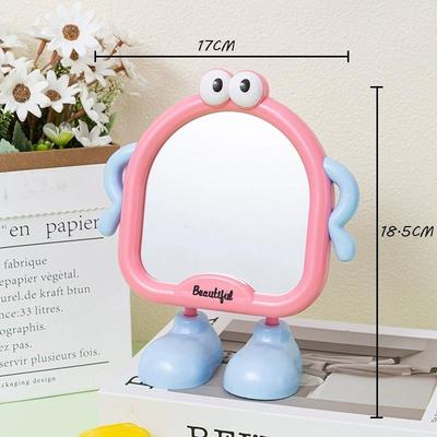 Fusion Finds Cute Cartoon Desktop Makeup Mirror With Stand Portable Kids Vanity Mirror For Bedroom, Desk & Travel a2