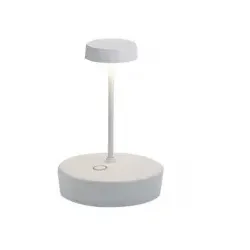 Zafferano Swap mini pro Weiße wiederaufladbare und dimmbare LED-Tischleuchte