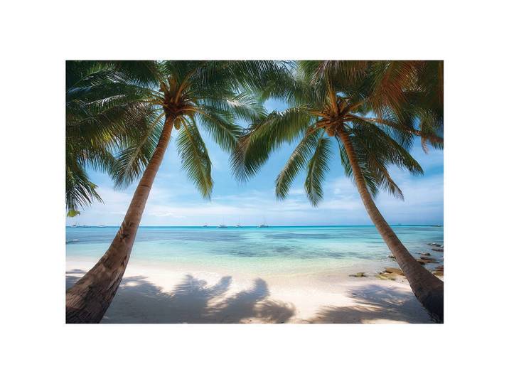 FOTOTAPETE 3D Effekt Strand Meer Hawaii Wohnzimmer 250x175