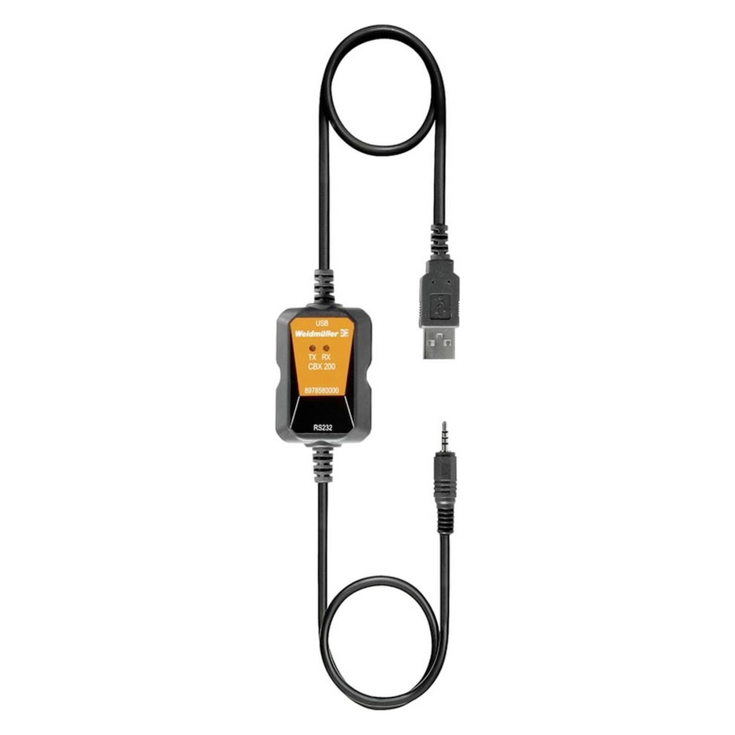 Weidmüller Signal Isolation Cable, USB, CBX200 (8978580000)