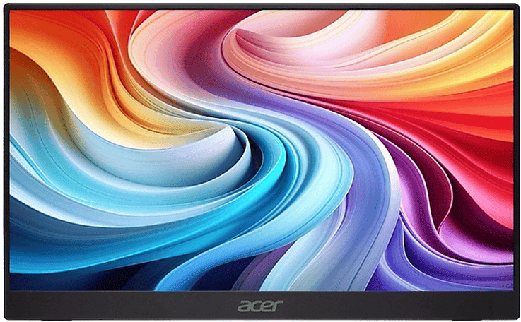 Monitor portátil - Acer PM161QB1BMIUUX, 15.6" Full-HD, 60 Hz, 4 ms, IPS, Adaptive Sync, Altavoces integrados, Negro