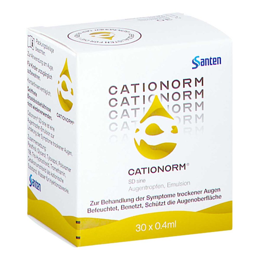 Santen GmbH Cationorm SD sine Augentropfen Einzeldosispipetten 09617771