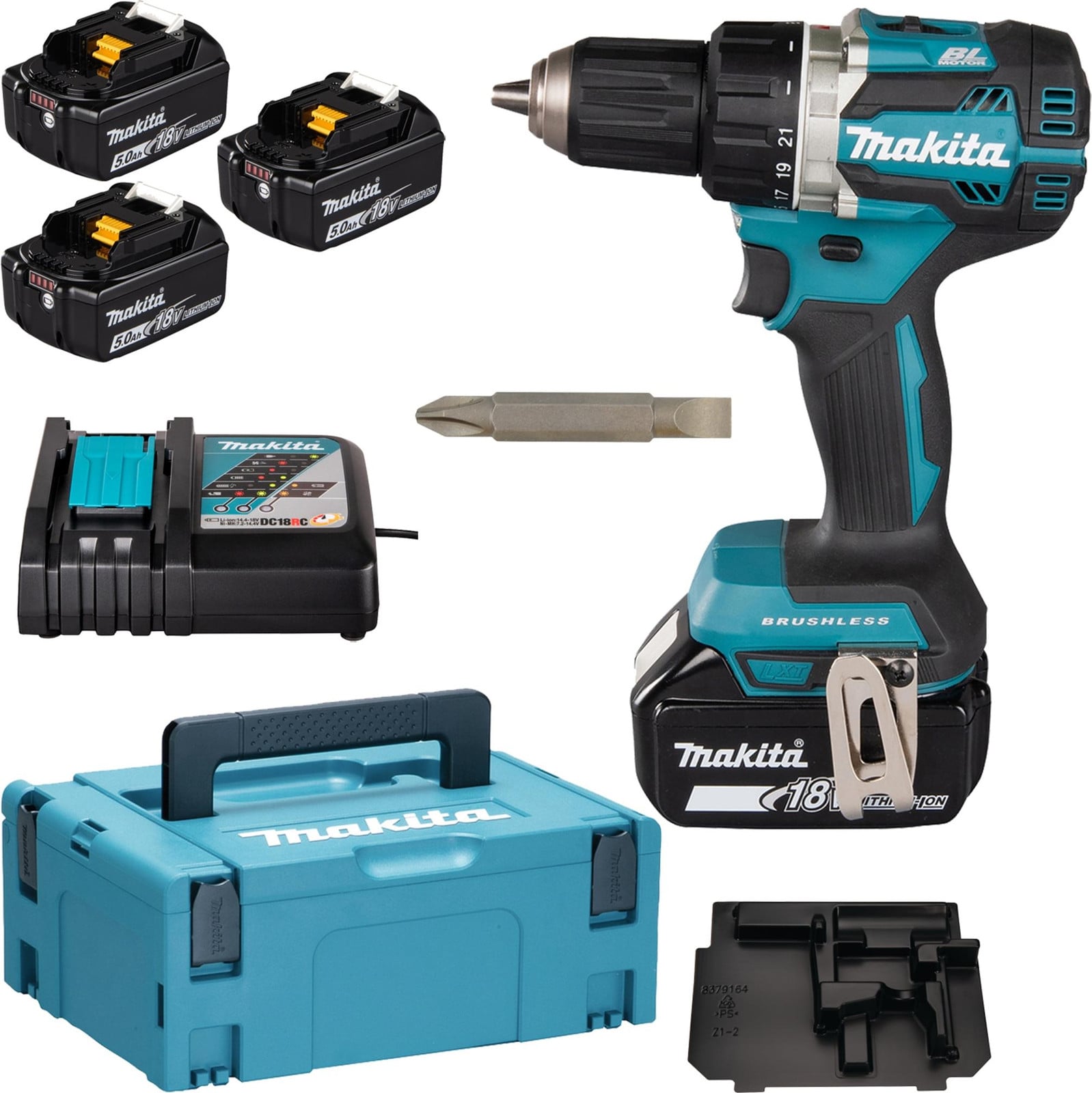 Makita DDF484RT3J accu-boormachine en schroefmachine