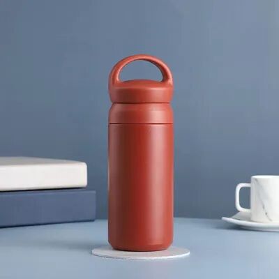 Uplifted Trends Stainless Steel Thermal Water Bottle High Capacity Portable Vacuum Tumbler With Durable Insulated Thermos & Filter red 500ml