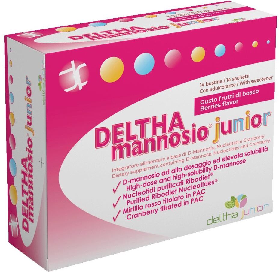 DELTHA PHARMA Srl DELTHA, DELTHAmannosio® Junior, 14 bustine