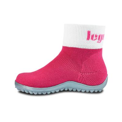 Barfußschuh LEGUANO "LEGUANITO", Mädchen, Gr. 34/35, ungefüttert, pink, Textil, Schuhe Barfußschuh Schlupfboots, Schlupschuh, Freizeitschuh, Hausschuh fördert optimal den Laufprozess
