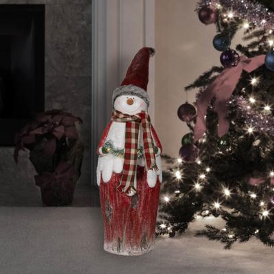 Alpine Corporation Country Holiday Statue Decoration with LED Lights
