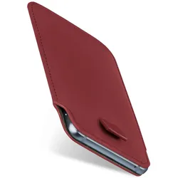 moex Pull Case iPhone 13 mini Einsteckhülle Leder Optik