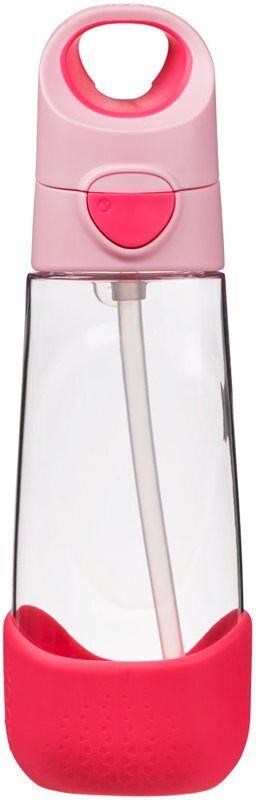 b.box Bottle with Straw bouteille avec paille Flamingo Fizz 1 pcs