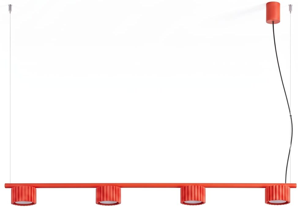 Sollux Lighting Lustres aluminium rouge h 208 cm Rouge 122x208x10cm