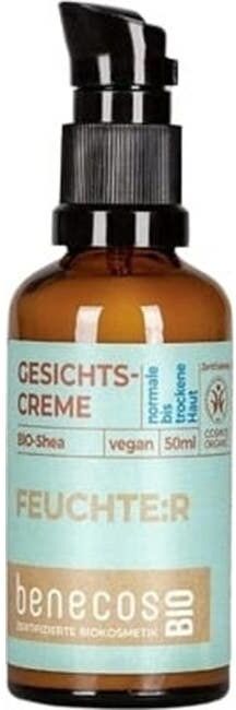 BENECOS Crema Facial Piel Normal y Seca Karite Bio 50 ml