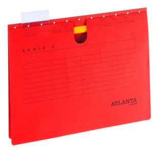 Atlanta Hängehefter 2655834200, Serie E, A4, Schlauchheftung, rot, Karton, 25 Stück