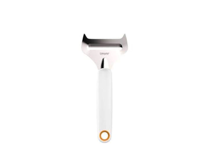 Fiskars Coupe-fromage\, Fromage à pâte molle\, Acier inoxydable/Plastique Largeur lame: 6 cm\, Functional Form\, Blanc\, 1016128