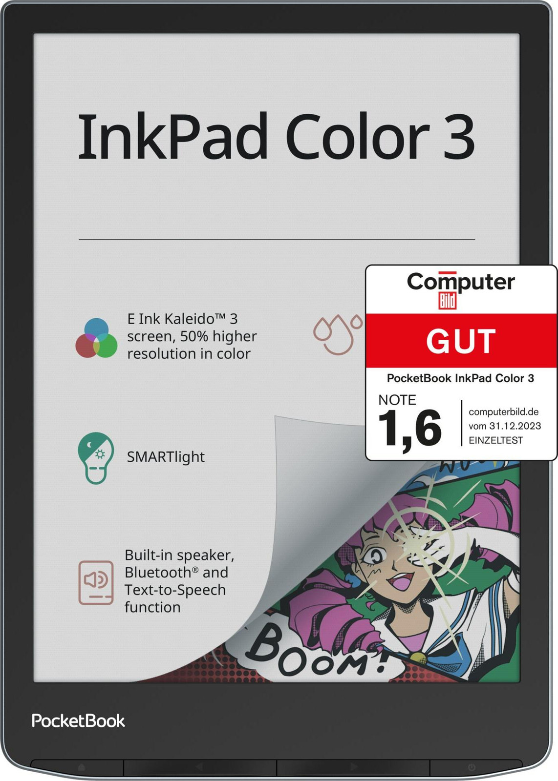 PocketBook InkPad Color 3 E-reader - Stormachtige zee