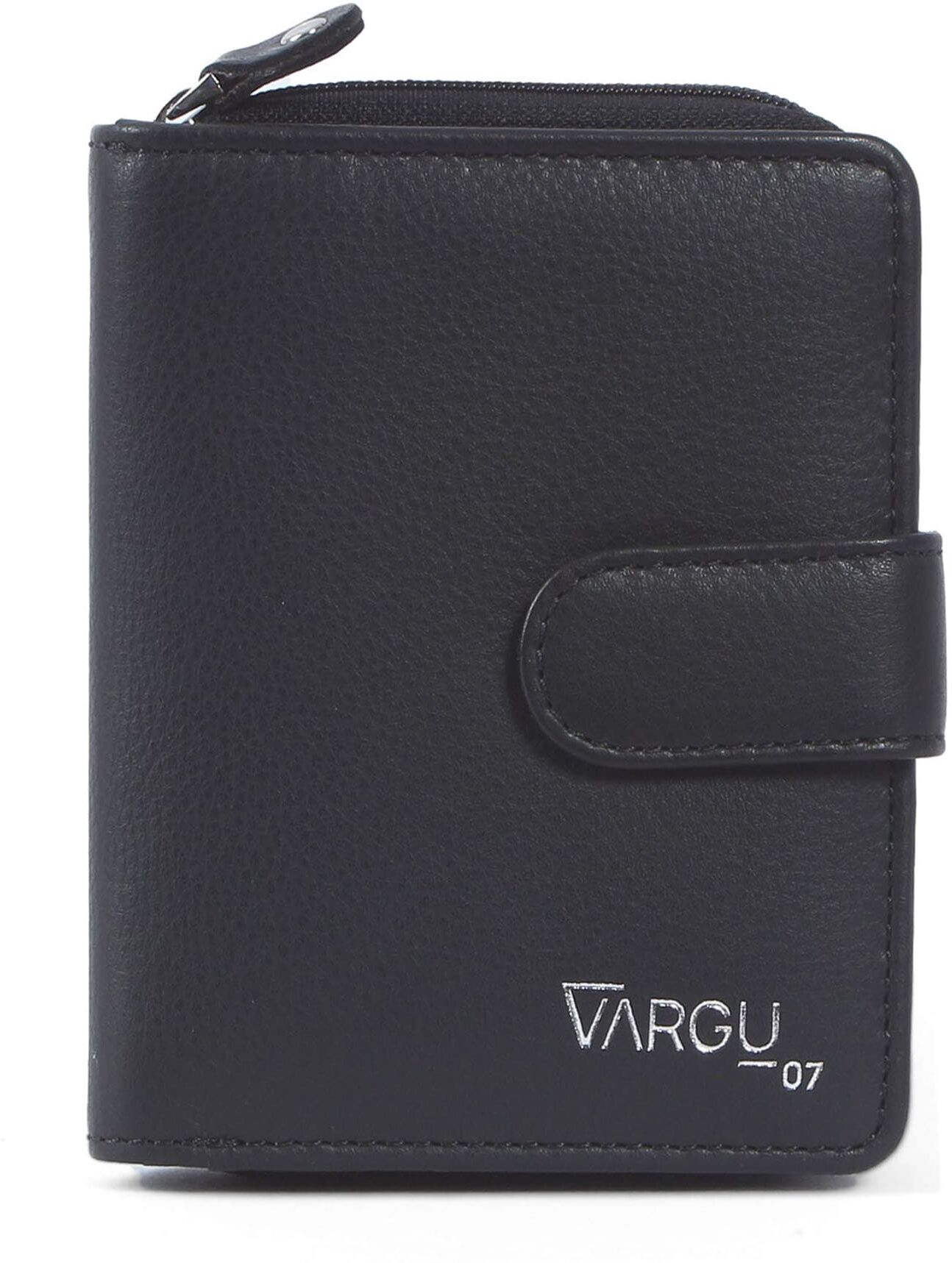 Geldbörse VARGU "VINEM 1-A mono", Damen, schwarz, Rindsleder, Kleinlederwaren, LGW zertifiziertes Leder