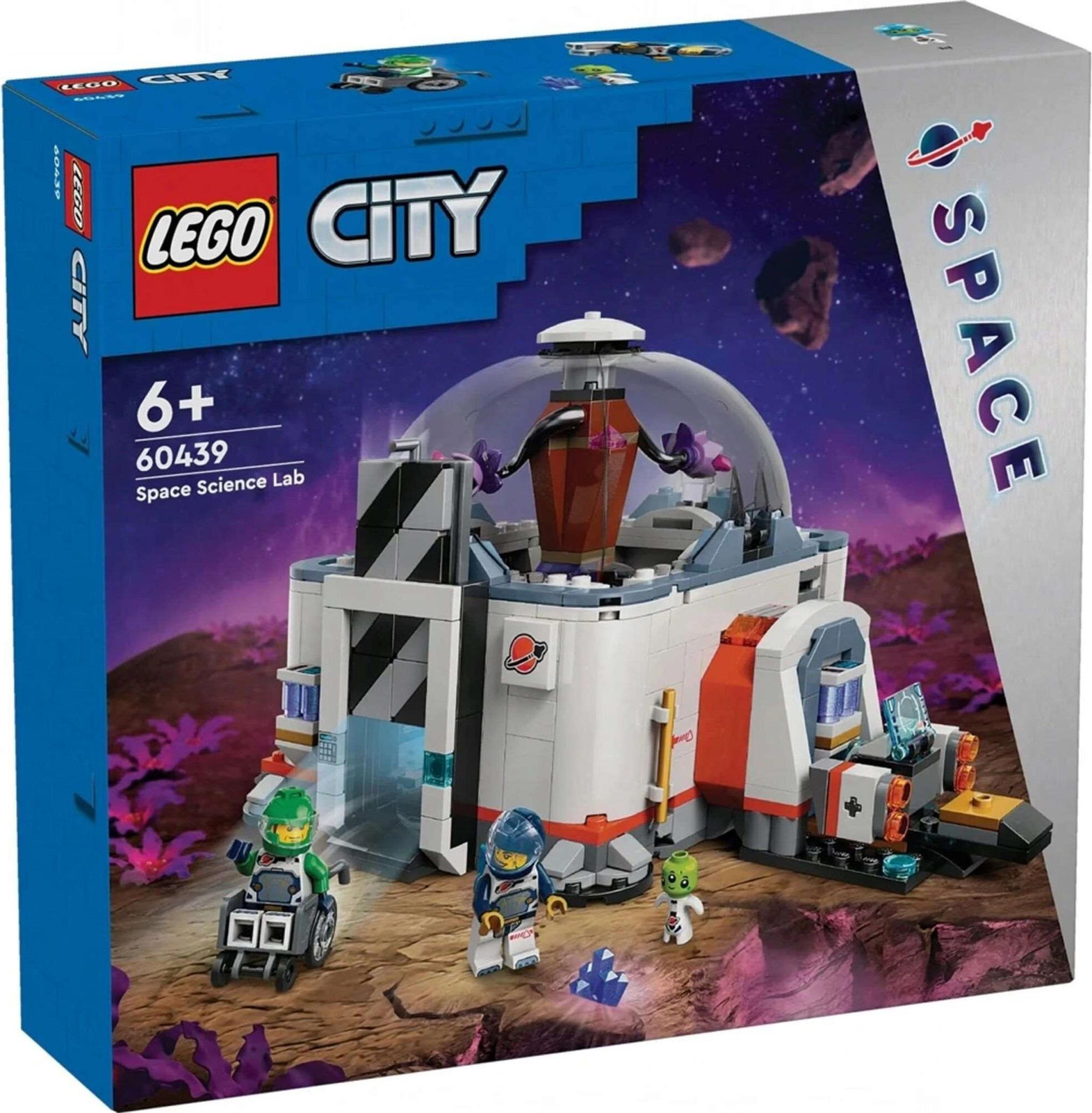 LEGO City Ruimteonderzoek 60439 speelset met planeetrover, planten en 3 minifiguren