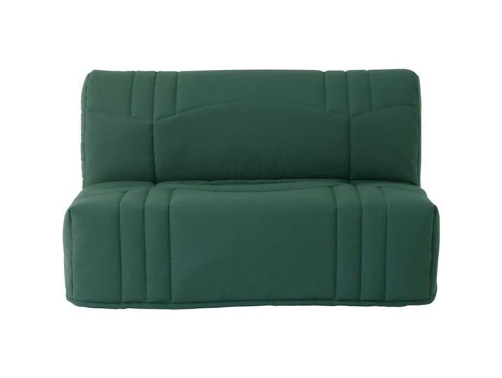 Banquette BZ DREAM - Tissu 100% Coton vert forêt - Couchage 140x190 cm - Confort moelleux
