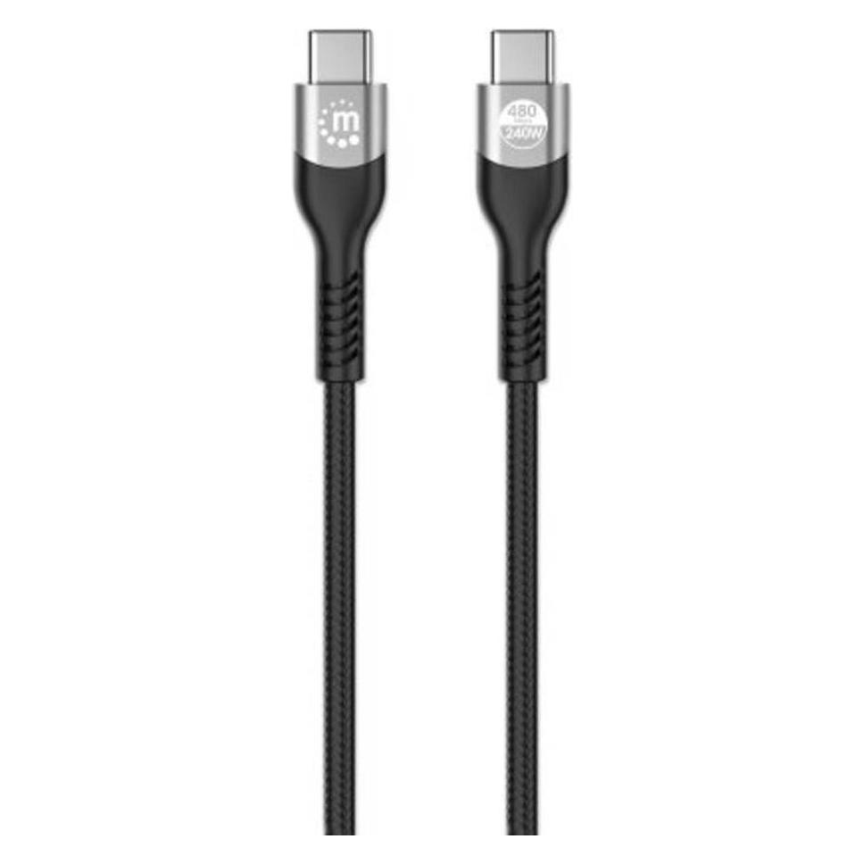 Manhattan USB 2.0 Typ C EPR Ladekabel 240 W / PD 3.1 (2 m, USB 2.0, 240 W) (356367)