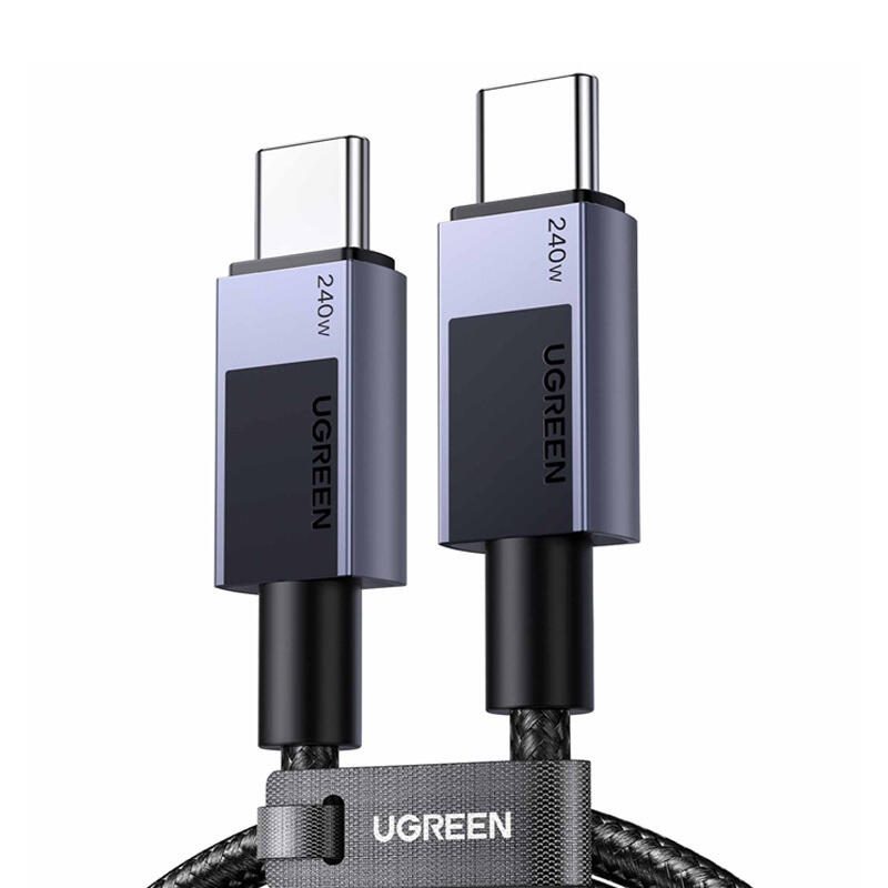 UGREEN L513 USB-C auf USB-C Kabel, 1m, grau 45067