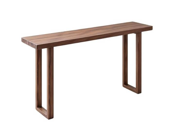 Bartisch aus massivem Holz,langer,schmaler,hoher Kneipentisch,Café Rechteckige Tischplatte aus massivem Holz,platzsparendes schmales Design,einfach zu montieren,platzsparend(140cm)