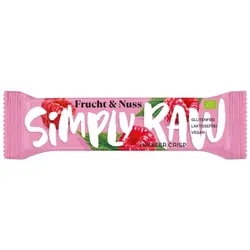 Simply Raw Frucht & Nuss Himbeer Crisp Riegel bio