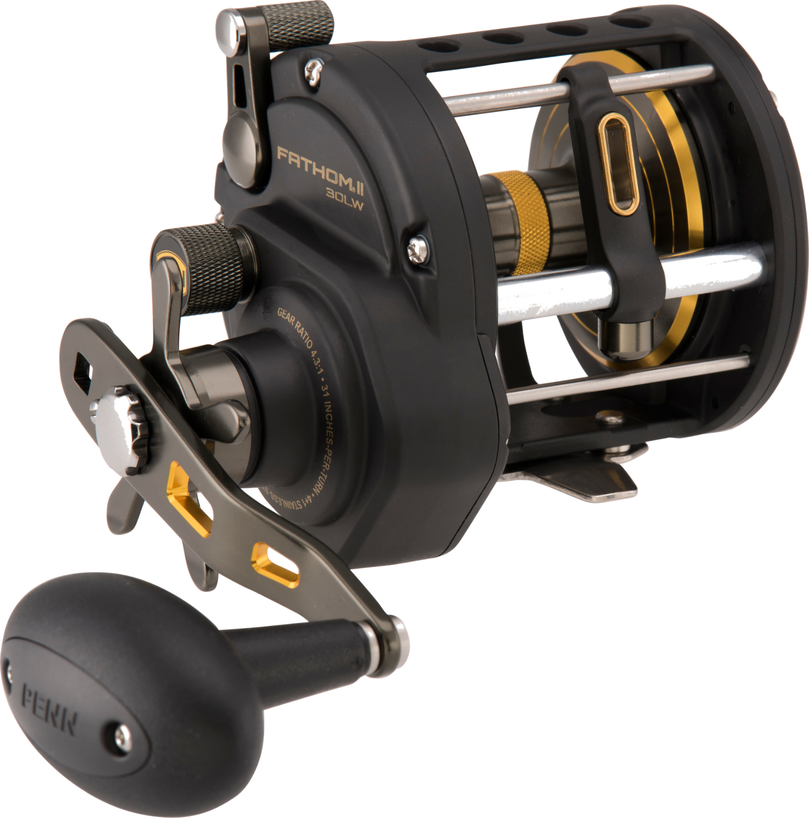 Penn Fathom II 30 Level Wind Reel - Rechtshand Multirolle