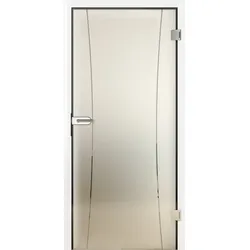 Hörmann Ganzglas Innentüren Glassline Glasart ESG Clear mit V-Rillenschliff matt