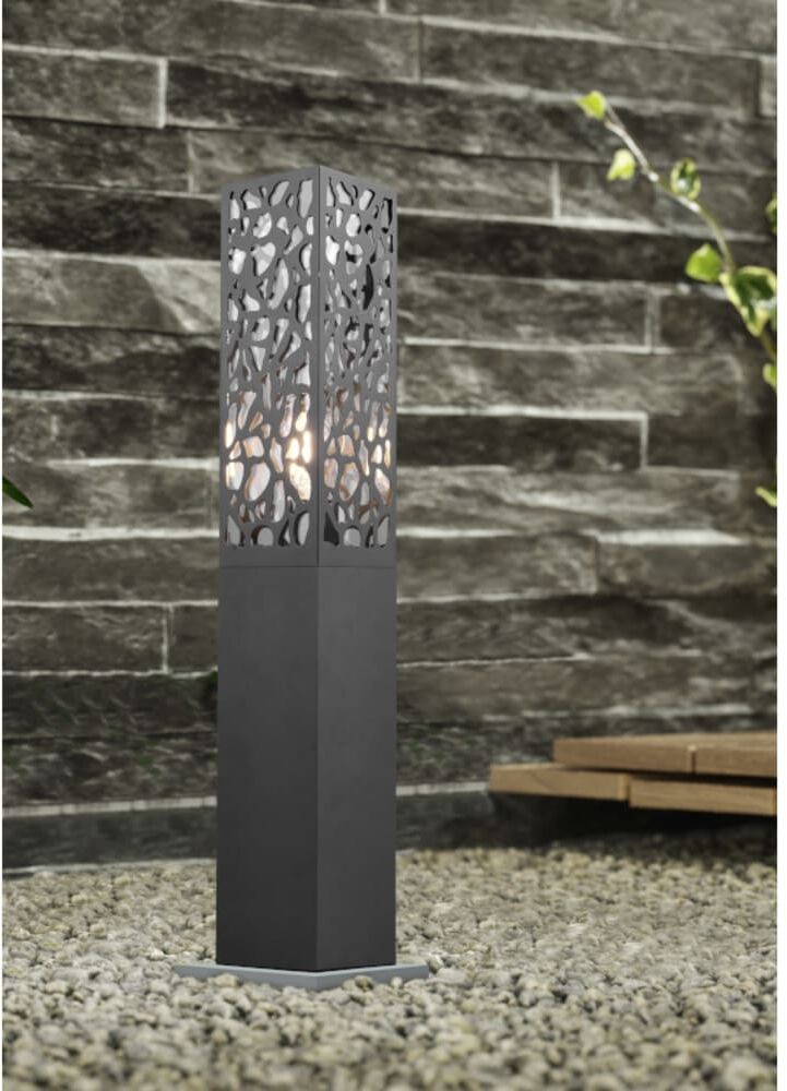 Trio Lighting Borne extérieure aluminium grise Gris 10x60x10cm