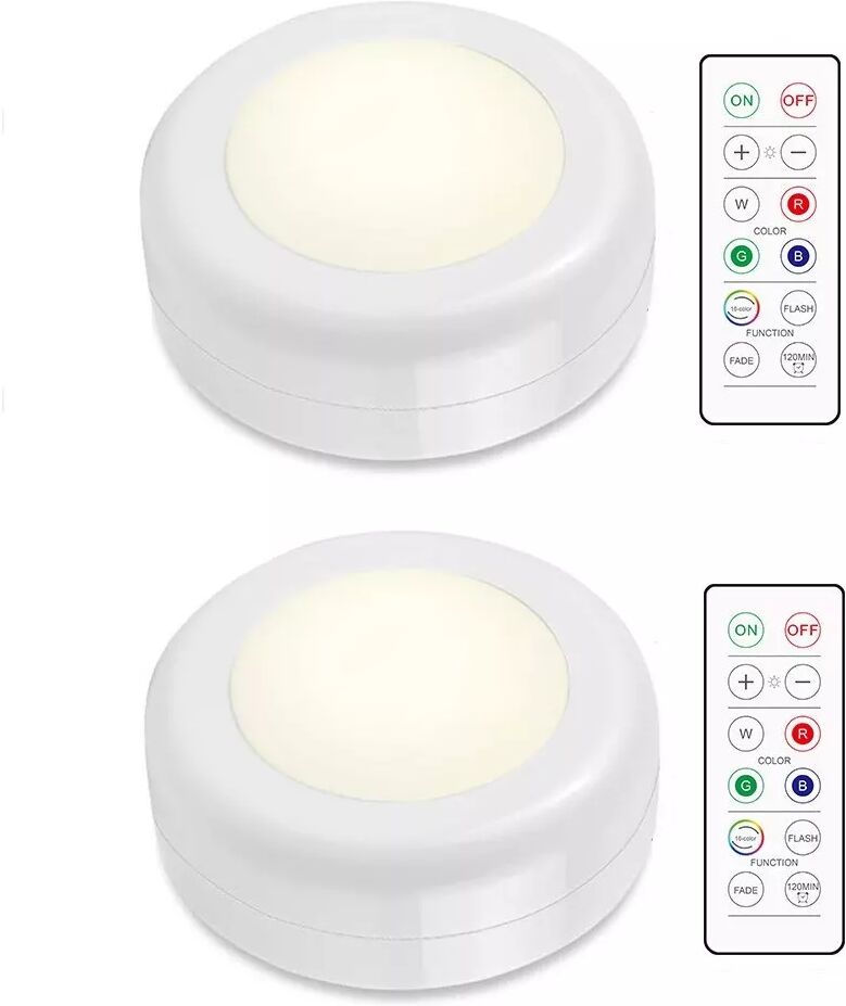 INF LED-Strahler mit Fernbedienung 2er-Pack