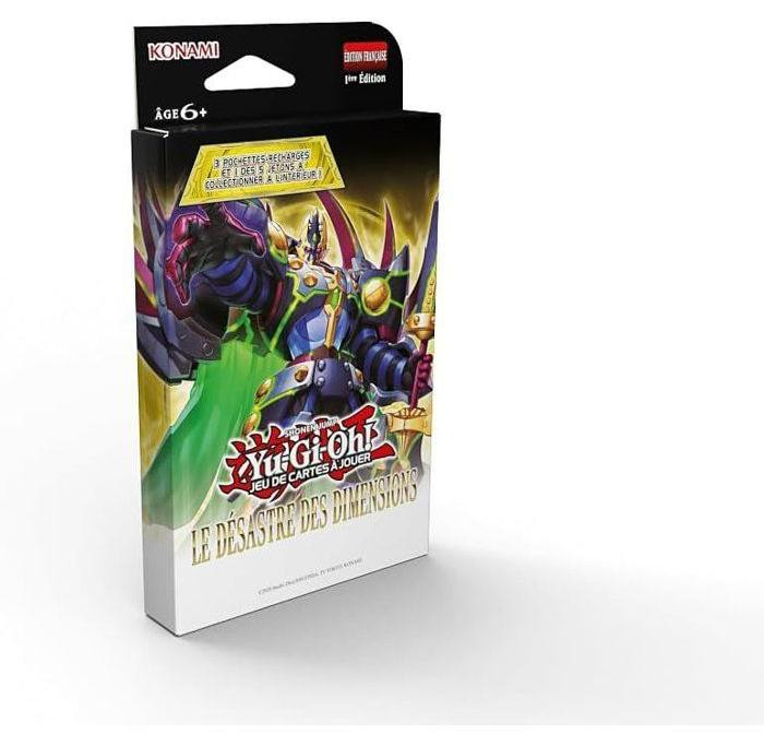 Konami Yu-Gi-Oh! Dimensional Disaster 3-Booster Pack met 28 kaarten en 1 exclusieve token kaart