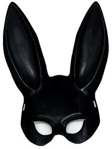 Inspire Essentials Cartoon Bunny Half Face Mask For Costume Party And Cosplay black