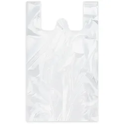 Hemdchen-Tragetasche (HDPE) extra-stark weiß 24+11 x 46 cm `5kg`