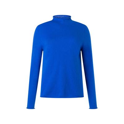 Strickpullover MAERZ MUENCHEN "Maerz Muenchen 375100 Strickpullover Damen Bekleidung", Damen, Gr. 38, blau, 100% Wolle, Pullover Strickpullover