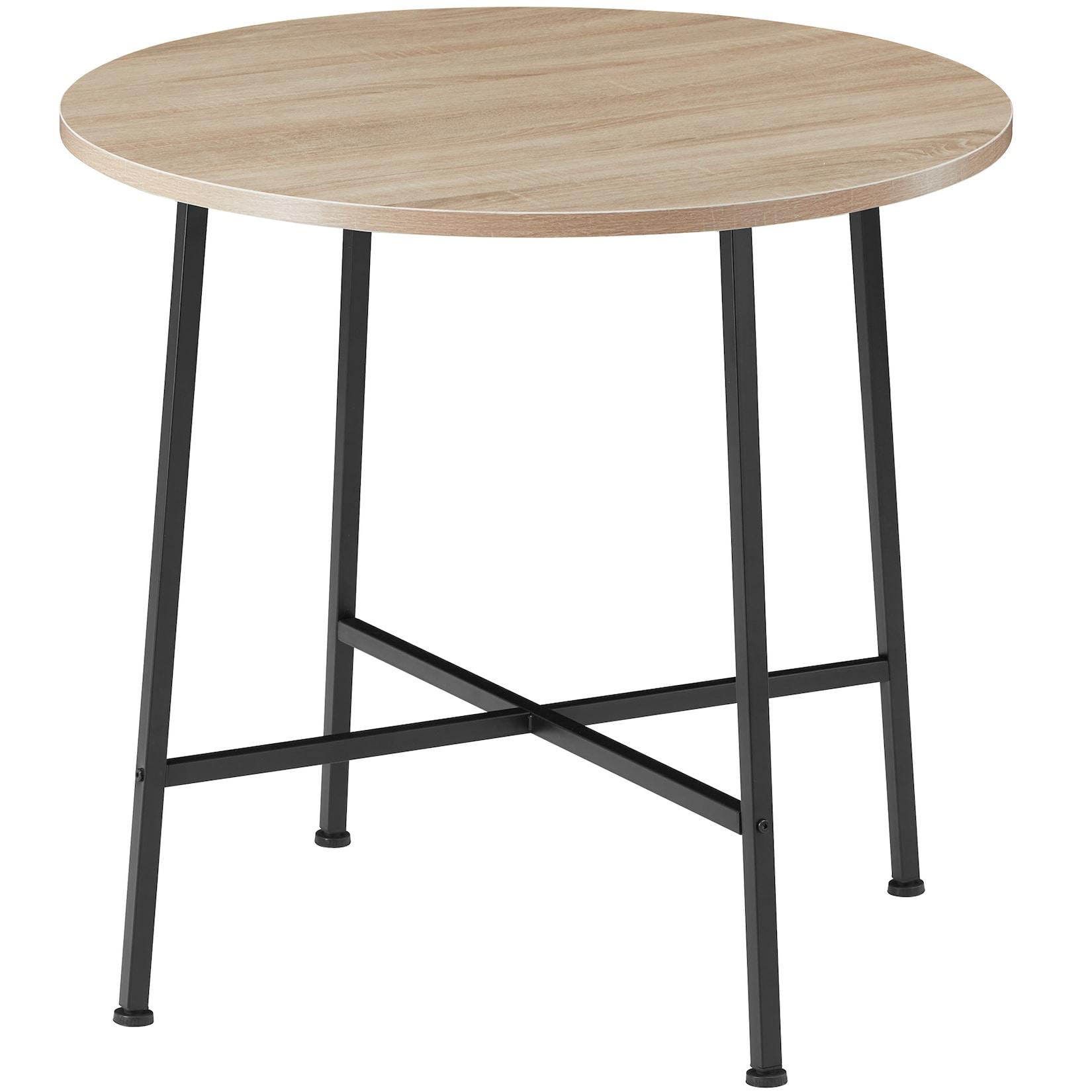 tectake® Esstisch, Industrial Style, rund, 80 x 76 cm