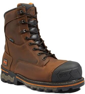"Timberland Pro Boondock 8"" CT WP - Mens 10 Brown Boot Medium"
