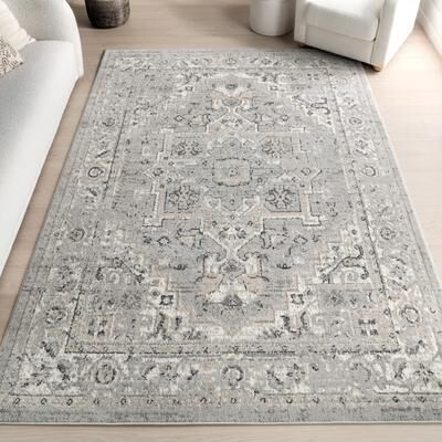 Nuloom Gena Distressed Transitional Medallion Area Rug