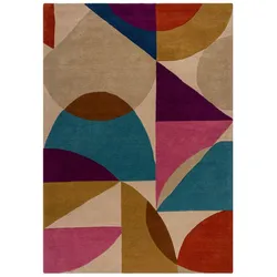 KADIMA DESIGN Wollteppich Geometrisch Handgetuftet | Modernes Design | Weich und Strapazierfähig | 160x230cm